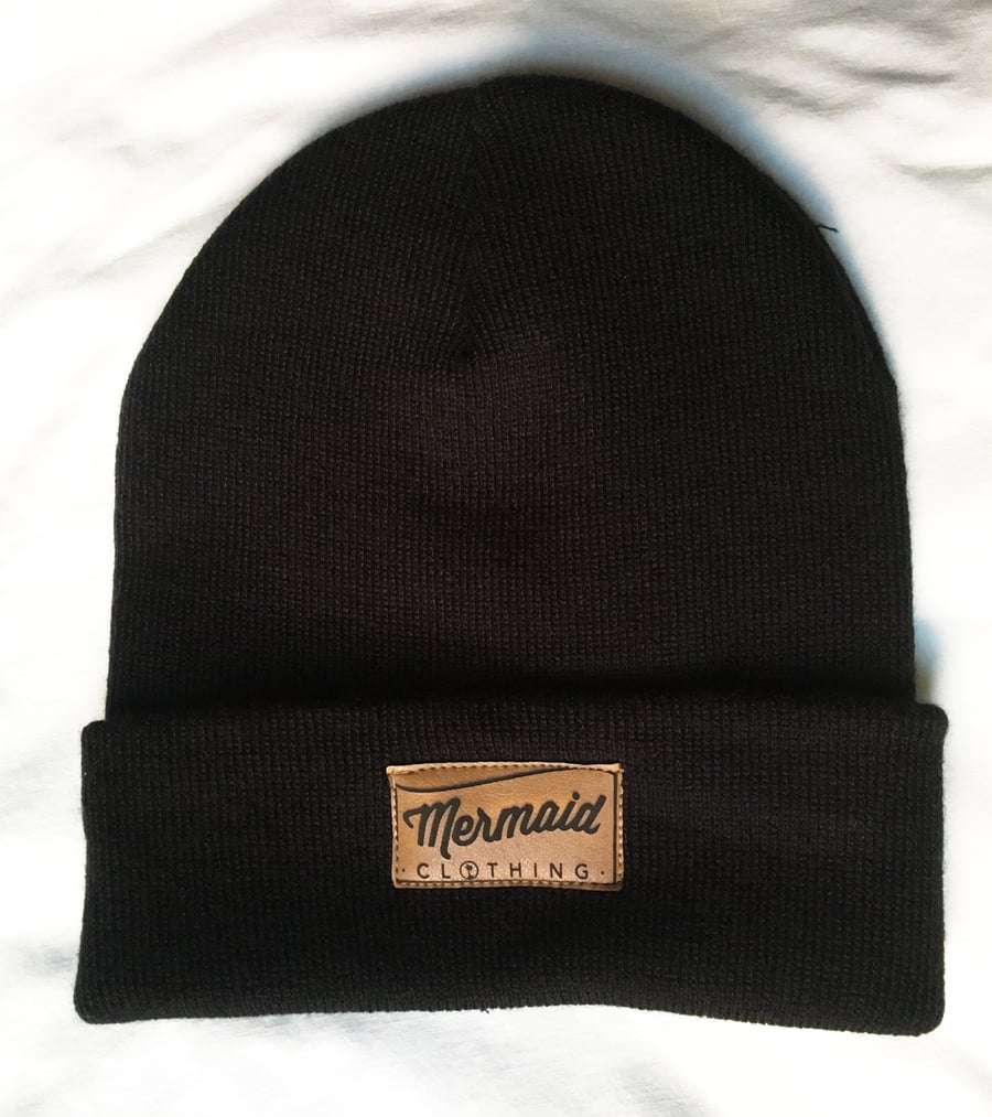 Image of Mermaid Black Beanie