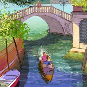 Venice Bridge Near the Arsenale