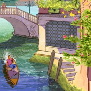 Venice Bridge Near the Arsenale