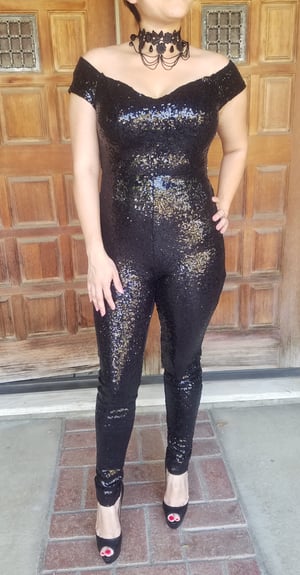Image of Girl's Night Out Sequins Jumpsuit 