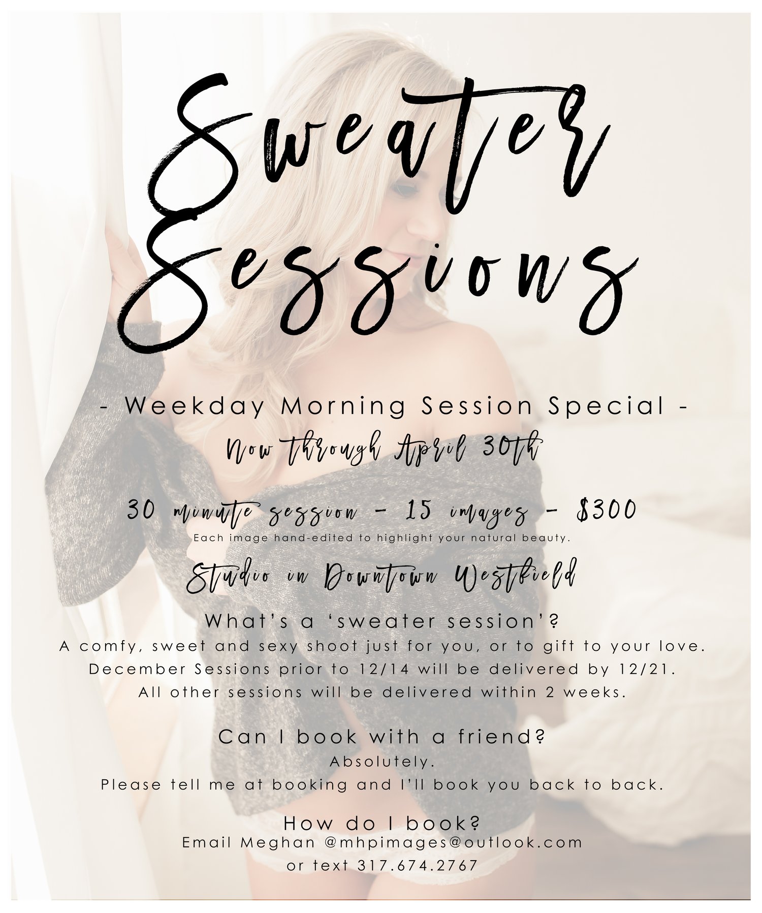 Image of $$ OFF Sweater Sessions/Boudoir