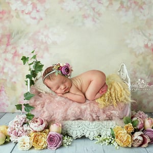 Image of Nest of Curls Blanket - VINTAGE PINK