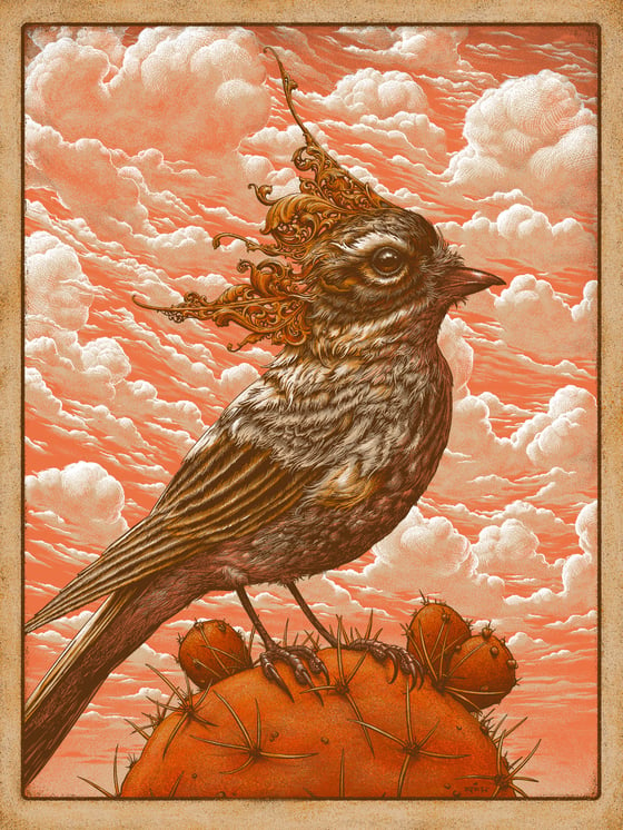 Image of "Desert Watcher" art print