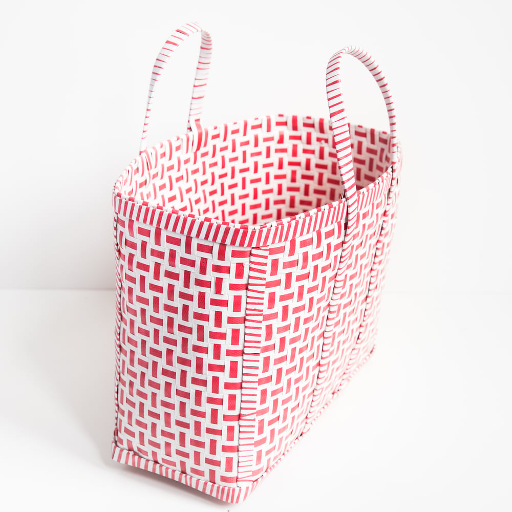 Image of Original Basket in Red & White