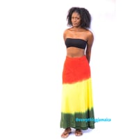 Image 1 of Rasta Maxi Skirt