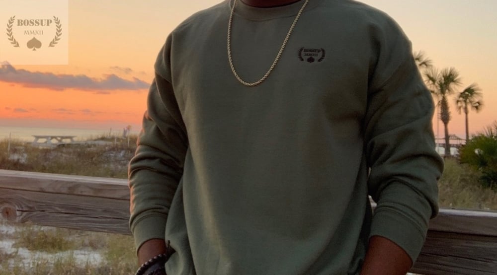 Image of Military Green BossUp Unisex Sweaters