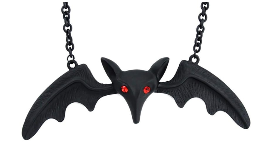 Image of Black Bat Necklace 