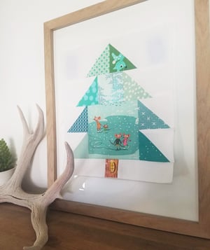 Image of Winter Pine Quilt Story PDF pattern