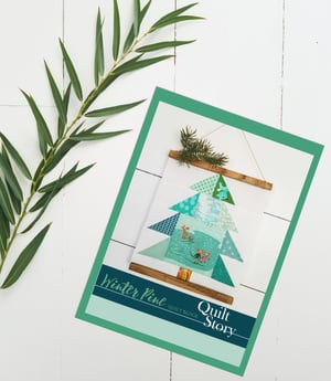 Image of Winter Pine Quilt Story PDF pattern