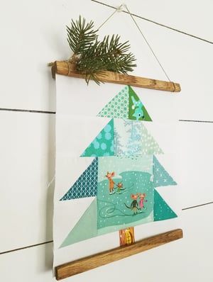 Image of Winter Pine Quilt Story PDF pattern