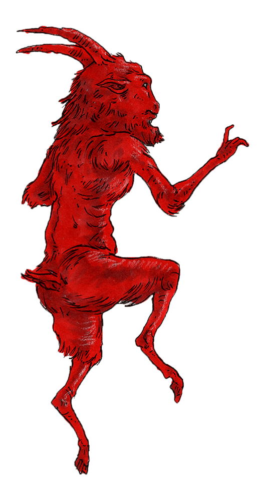 Image of Red Goat Sticker