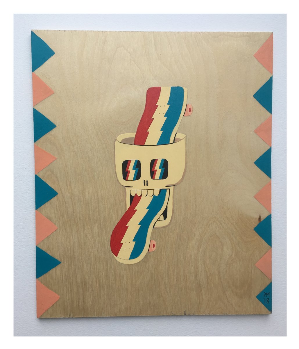 ' Grateful Shred ' Wood Painting. | Philip Morgan