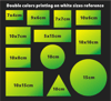 Custom 2 Colors Printing Eggshell Stickers