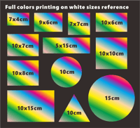 Image 1 of Custom Full Colors Printing Eggshell Stickers
