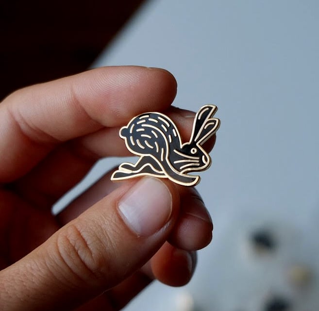 Image of Whiskers Rabbit Pin