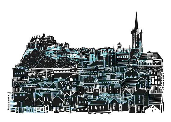 Image of Edinburgh Castle View digital print