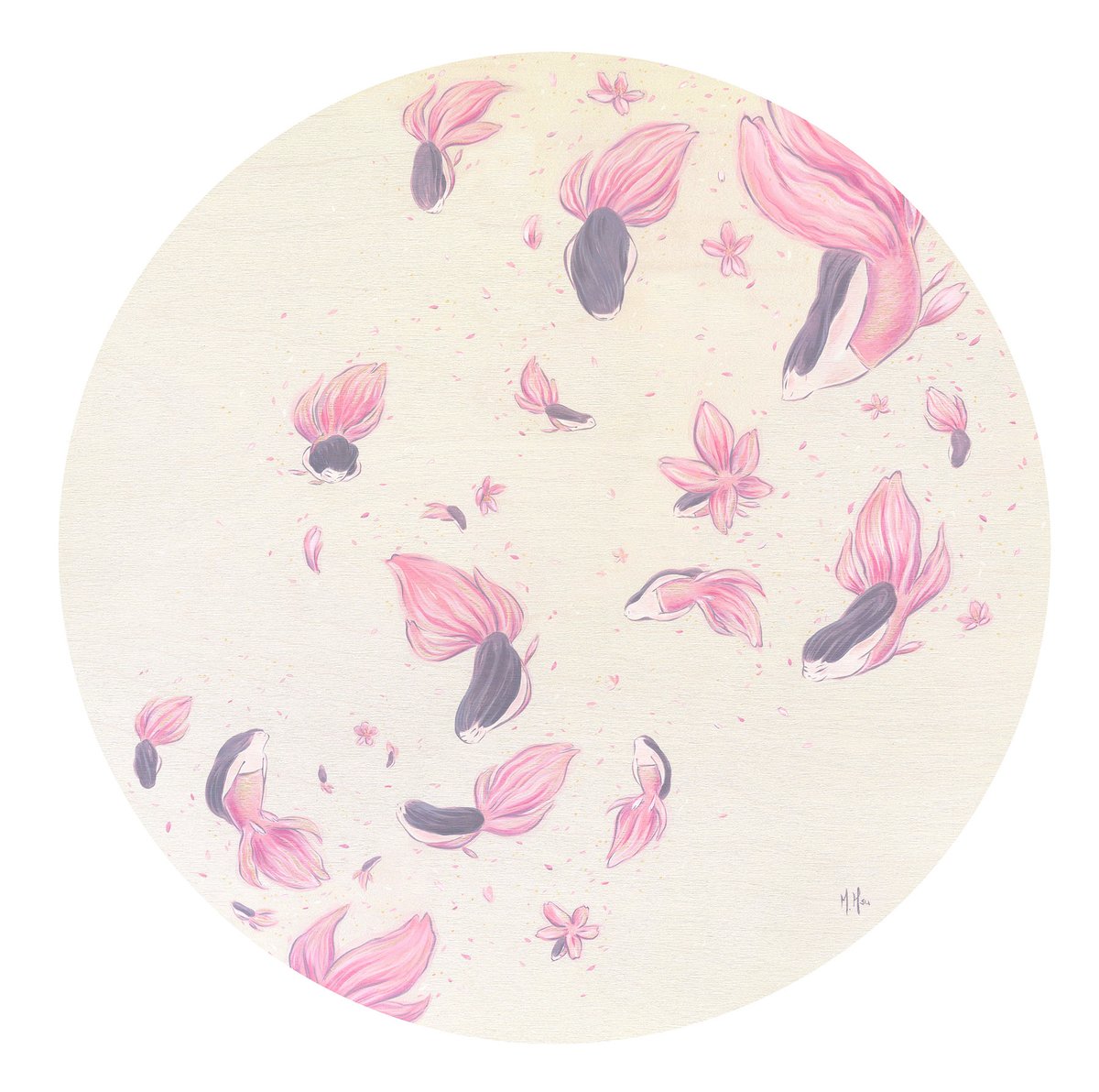 Cherry Blossoms - Snow