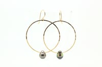 SIERRA Tahitian drop hoops