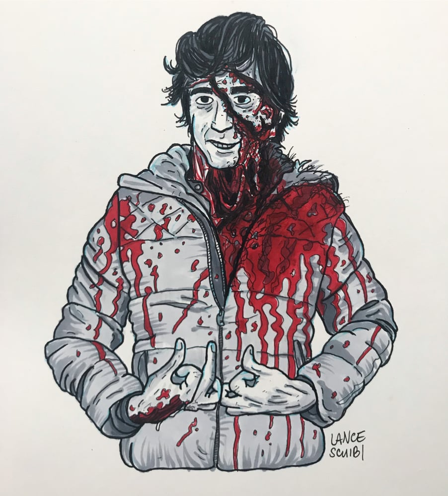 Image of DRAW IN HORROR 2018: AN AMERICAN WEREWOLF IN LONDON Original