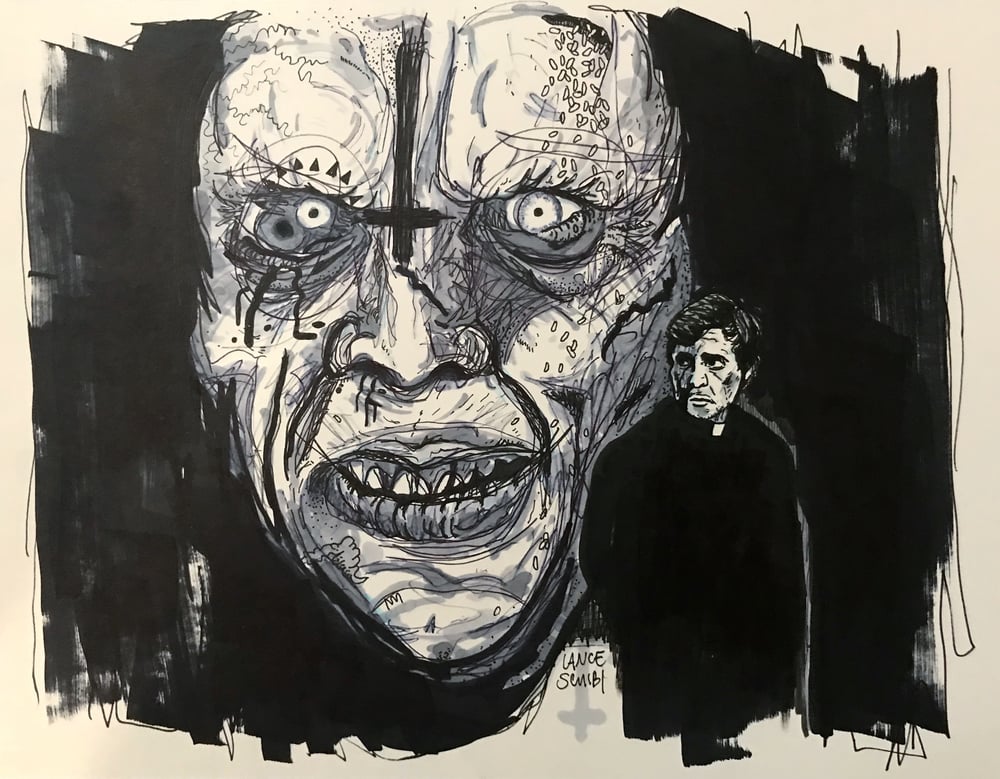 Image of DRAW IN HORROR 2018: THE EXORCIST Original