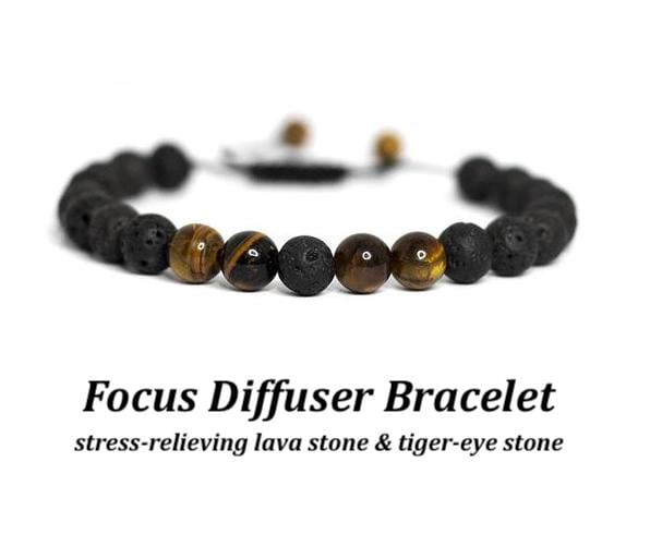 Image of Quiet Brain Focus Diffuser Bracelet Set