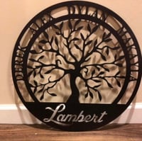 Image 1 of Personalized Tree of Life - Family - Sign