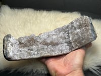 Image 8 of Druzy Quartz With Polished Agate Edges #2149