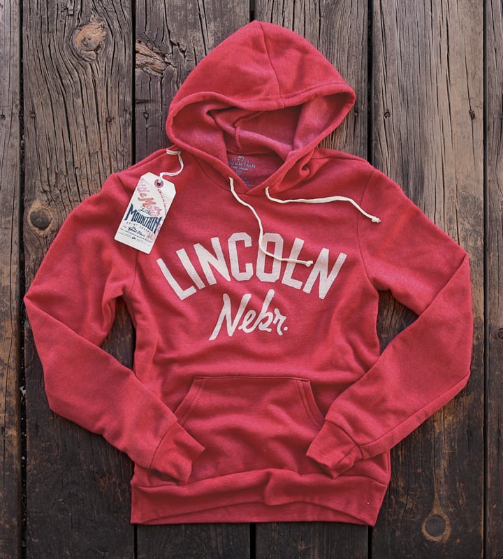 Image of Lincoln NEBR | Eco Red Hoody