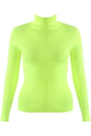 Image of Neon Ribbed Turtle Neck Sweater