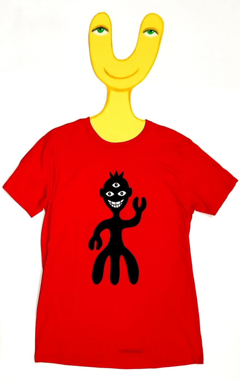 Image of Zouboozou on Red Short Sleeve  T-Shirt 