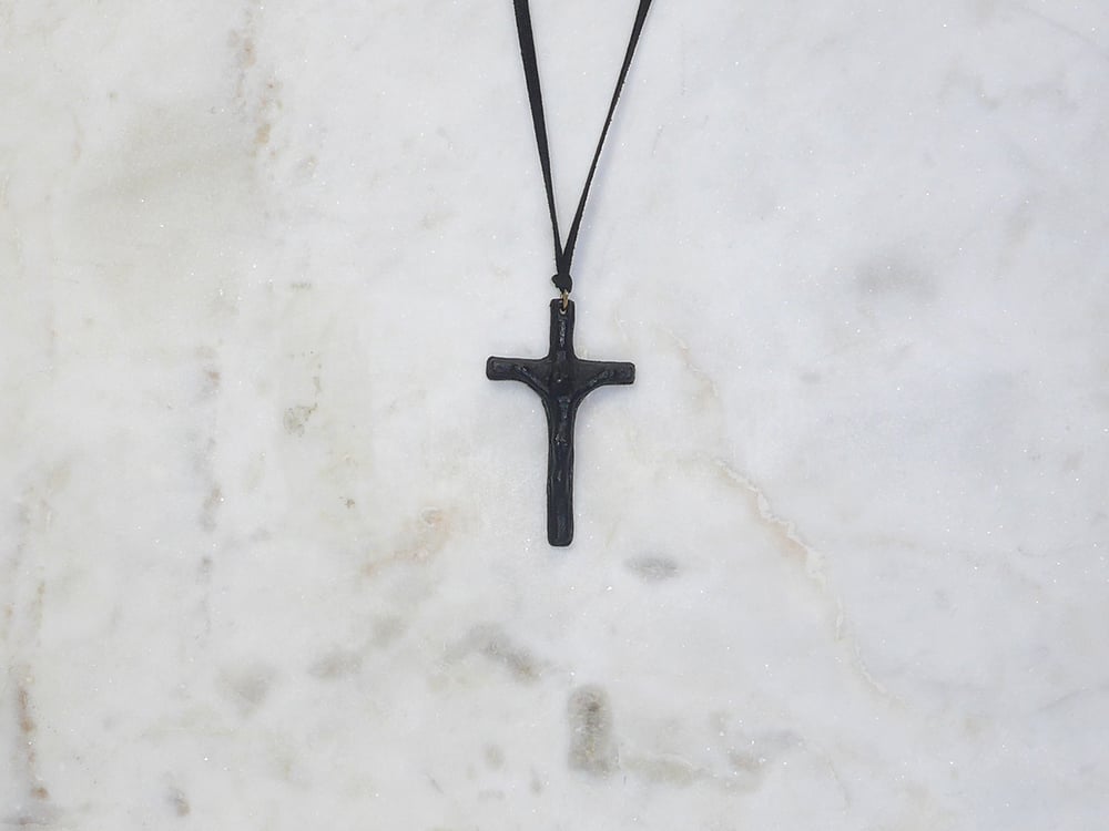 Image of Rebel Chic Sacred Heart Crucifix necklace