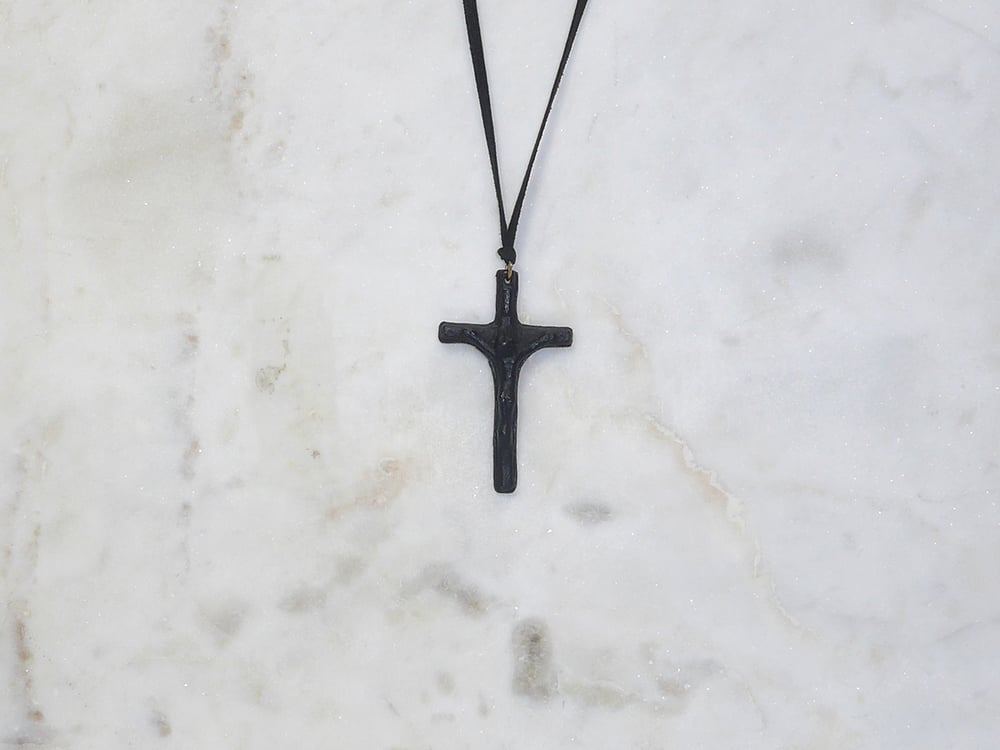 Image of Rebel Chic Sacred Heart Crucifix necklace