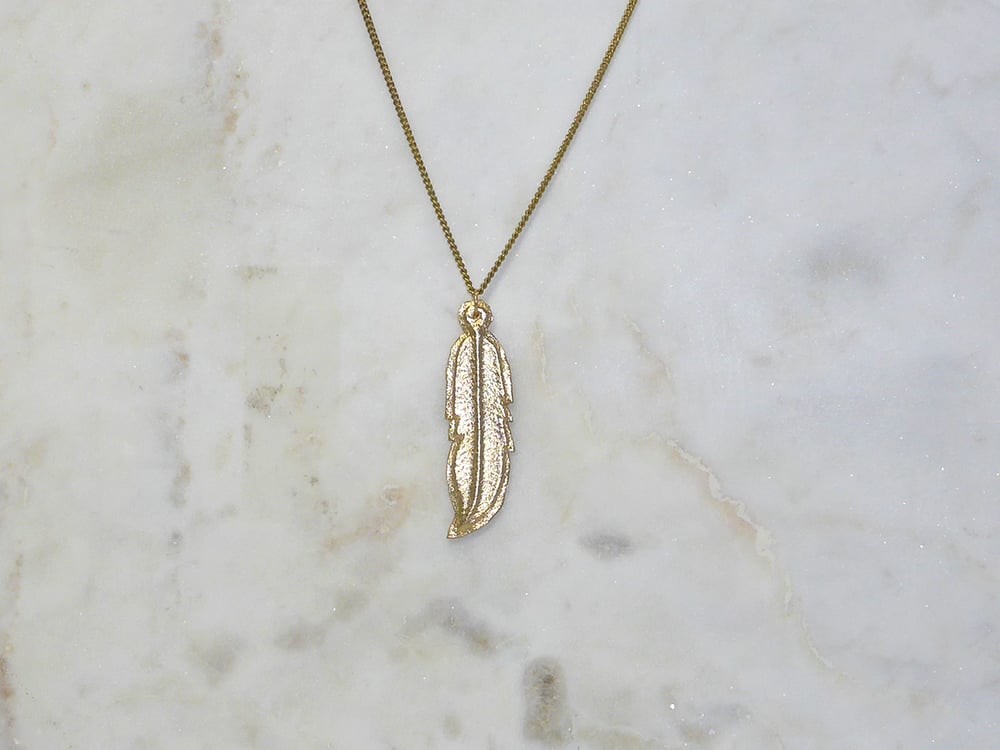Image of Rebel Chic Warrior Feather Necklace