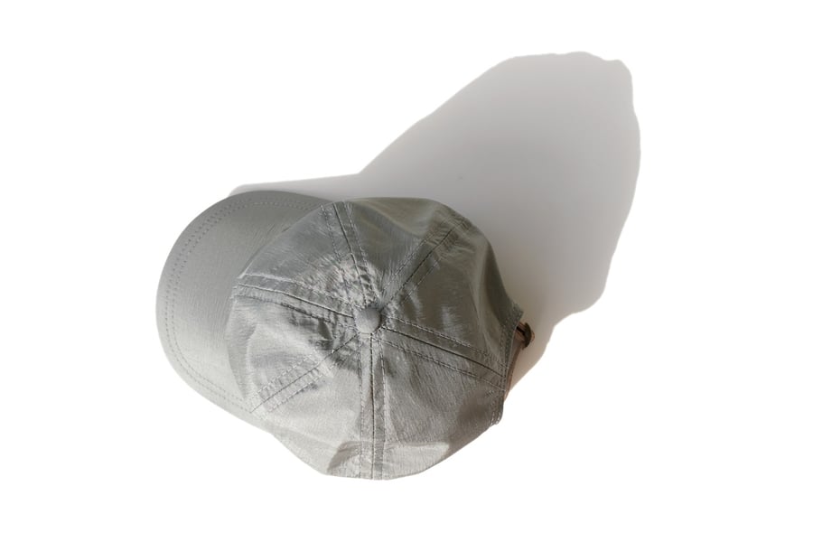 Image of silver nylon cap