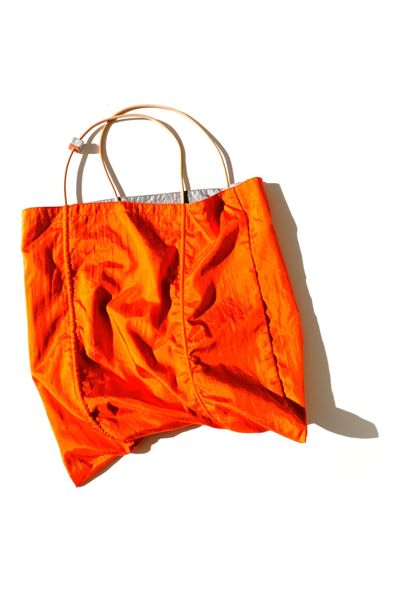 Image of reversible square tote - nylon 