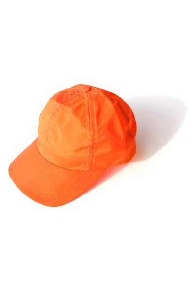 Image of orange nylon cap