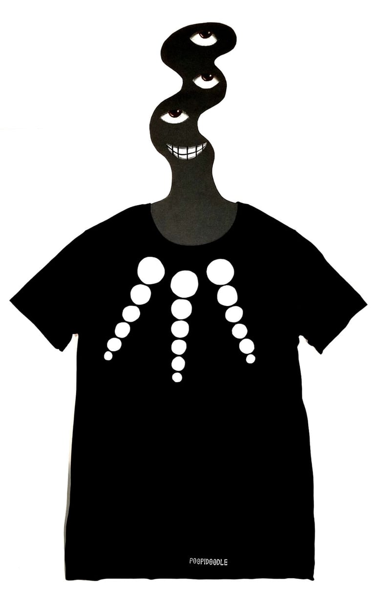 Image of Adorned black Short Sleeve T-Shirt 