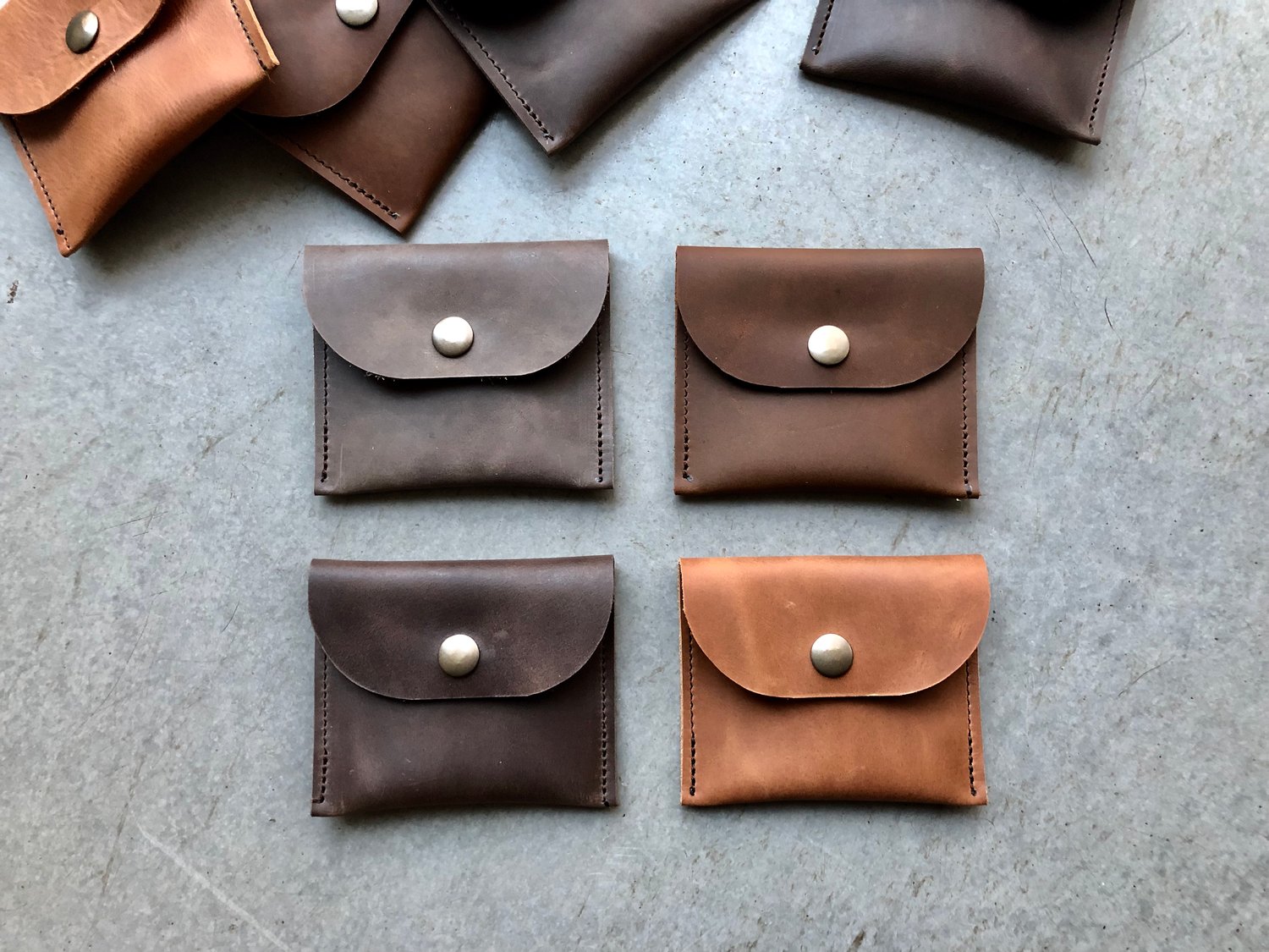 Image of Elliot wallet, coin purse, small leather wallet