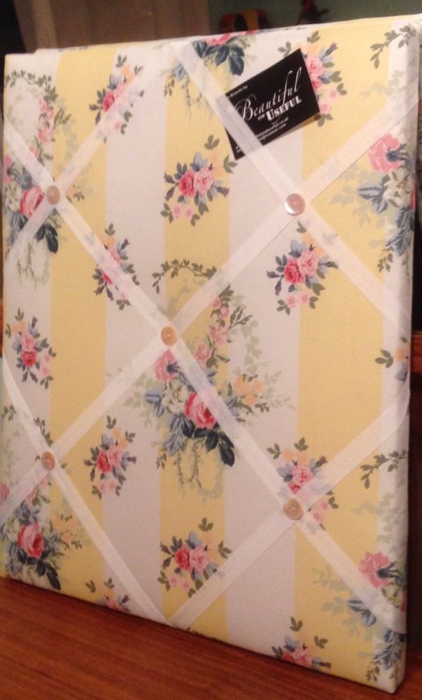 Image of Vintage Laura Ashley floral chintz Memo Board