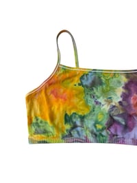 Image 4 of XXL (44) Cotton-Blend Strappy Bralette in Euphoria Ice Dye