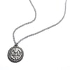 Tempus Fugit necklace in sterling silver or gold