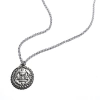 Image 2 of Tempus Fugit necklace in sterling silver or gold
