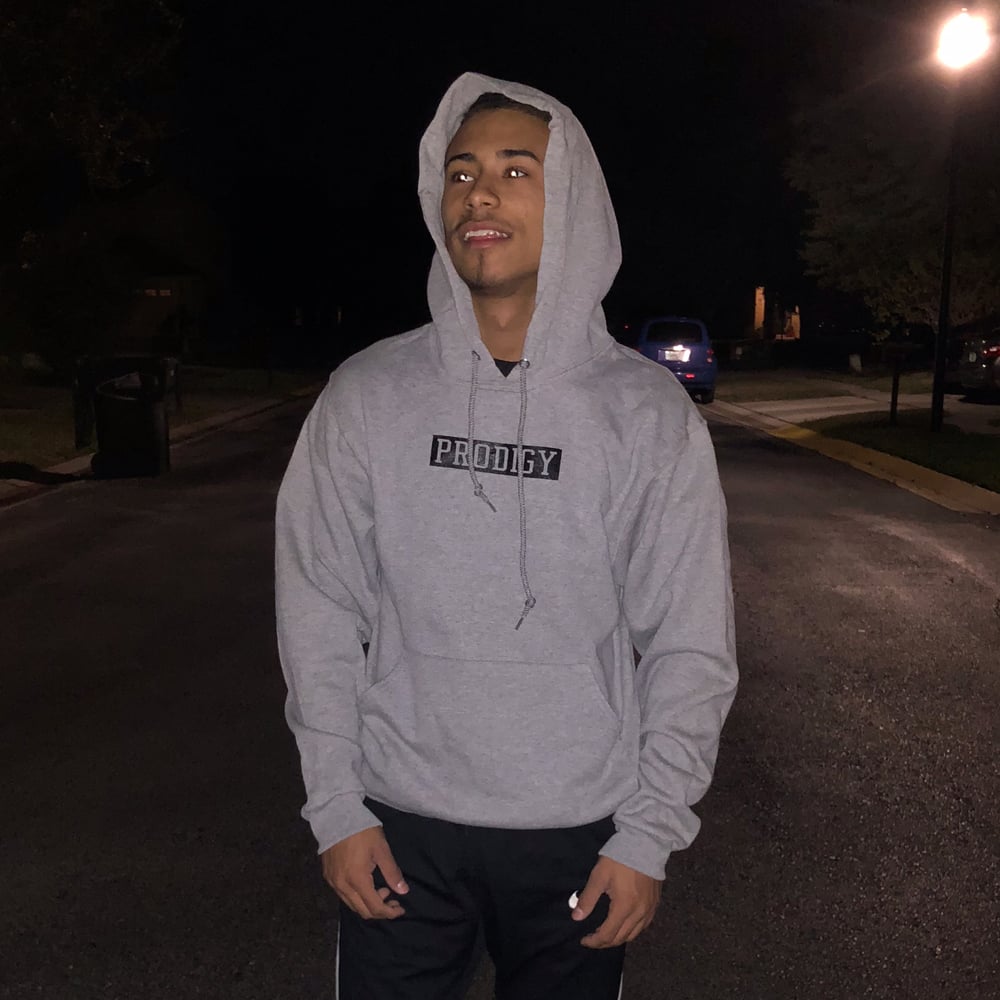 NEW BRAND PRODIGY GREY HOODIE BLACK BOX