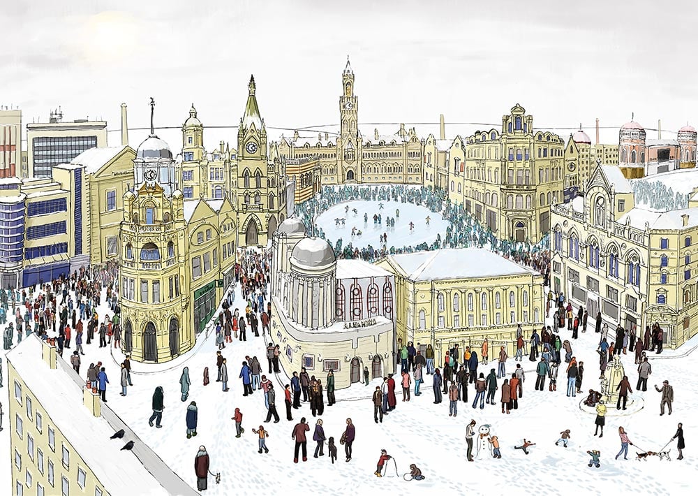 Image of Bradford in Winter - Limited edition print