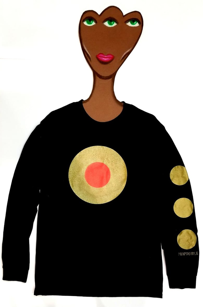 Image of Doink  design on Black Long Sleeve T-Shirt 