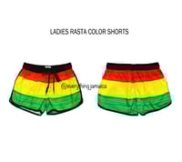 Ladies Rasta Color Shorts 