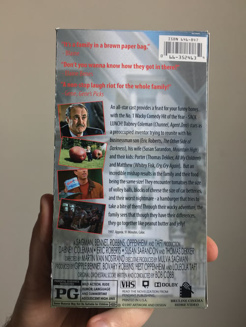 Image of Sack Lunch VHS