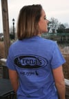 Arena's Stamp Logo T-Shirt in Blue