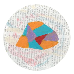 Image of My Pet Rock Has A Red Triangle Heart In A Field of Letters