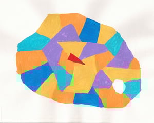 Image of My Pet Rock Has a Red Triangle Heart & A Hole for Missing You